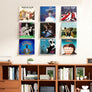 upsimples 6 Pack Clear Acrylic Shelves, 12" Nursery Bookshelves for Wall, Floating Bookshelf for Kids Baby, Vinyl Display, Record Holder, Magazine Rack, Picture Ledge Shelf