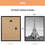 Upsimples 11x14 Picture Frame Black 3 Pack, Frames 11 x 14 for Horizontal or Vertical Wall Mounting, Scratch-Proof Wall Gallery Photo Frame