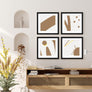 upsimples 12x12 Picture Frame Made of High Definition Glass, Display Pictures 8x8 with Mat or 12x12 Without Mat, Gallery Wall Frame Set, Black