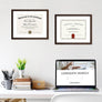upsimples 11x14 Diploma Frame with Mat for 8.5x11 Certificate Document Frame with High Definition Glass,5 Pack Picture Frames for Wall and Tabletop, Brown