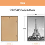 upsimples 27x40 Frame Black 3 Pack, Poster Frames 27 x 40 for Horizontal or Vertical Wall Mounting, Scratch-Proof Wall Gallery Photo Frame