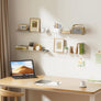 upsimples 2 Pack 23.6x5.5 Inches Acrylic Shelves for Wall Storage, Floating Bookshelves for Kids, Display Shelf Organizer for Bathroom, Bedroom, Living Room, Kitchen, Clear