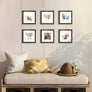 upsimples 8x8 Picture Frame Set of 3,Display Pictures 5x5 with Mat or 8x8 Without Mat,Multi Photo Frames Collage for Wall,Black
