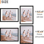 upsimples 10x14 Picture Frame Set of 5, Display Pictures 9.5x11.5 with Mat or 10x14 Without Mat, Wall Gallery Poster Frames, Black