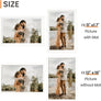 upsimples 12x18 Picture Frame Set of 5,Display Pictures 11x17 with Mat or 12x18 Without Mat,Wall Gallery Photo Frames, White