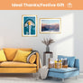 upsimples A4 Picture Frame Set of 5, Display Pictures 6x8 with Mat or 8.3x11.7 Without Mat, Wall Gallery Poster Frames, Gold