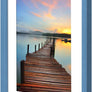 Sindcom 11x14 Picture Frame 3 Pack, Blue Wall Decor Photo Frames with Detachable Mat for 8x10 Prints, Horizontal and Vertical Hanging Hooks for Wall Mounting, Blue Poster Frames for Gallery Home Room Bathroom Décor