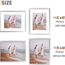 upsimples 11x14 Picture Frame Set of 5, Display Pictures 8x10 with Mat or 11x14 Without Mat,Wall Gallery Photo Frames, Silver