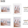 upsimples 5x7 Picture Frame Set of 10, Display Pictures 4x6 with Mat or 5x7 Without Mat, Multi Photo Frames Collage for Wall or Tabletop Display, White