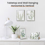 upsimples 5x7 Picture Frame Set of 3, Made of High Definition Glass for 5 x 7 Silver Frames, Wall and Tabletop Display Thin Border Photo Frame for Home Décor