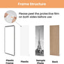 Upsimples 12x16 Frame Black 3 Pack, Picture Frames 12 x 16 for Horizontal or Vertical Wall Mounting, Scratch-Proof Wall Gallery Photo Frame