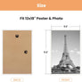 upsimples 12x18 Picture Frame White 3 Pack, Scratch-Proof Poster Frames 12 x 18 for Photo Gallery - Slide-In Strips, Horizontal or Vertical Wall Mounting