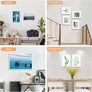 upsimples 5x7 Picture Frame with Real Glass,Bulk Photo Frames for Wall or Tabletop Display,Set of 17,White