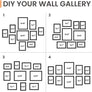 upsimples 10 Pack Picture Frames Collage Wall Decor, Gallery Wall Frame Set for Wall Mounting or Tabletop Display, Multi Sizes Including 8x10, 5x7, 4x6 Family Photo Frames, Brown