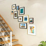 upsimples 5x7 Picture Frame Set of 10,Display Pictures 4x6 with Mat or 5x7 Without Mat,Multi Photo Frames Collage for Wall or Tabletop Display,Black