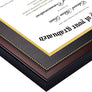 upsimples 8.5x11 Diploma Certificate Frame with High Definition Glass, 1 Pack Degree Document Frame for Wall and Tabletop, Picture Frame for Diploma, Degree, Photos, Mahogany with Gold Beads