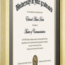 Upsimples 11x14 Diploma Frame Certificate Degree Document Frame with High Definition Glass, 2 Pack Diploma Frames 8.5 x 11 with mat for Wall and Tabletop, Gold Double Mat