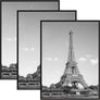 upsimples 18x24 Frame Black 3 Pack, Poster Frames 18 x 24 for Horizontal or Vertical Wall Mounting, Scratch-Proof Wall Gallery Photo Frames