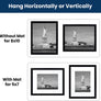 ENJOYBASICS 8x10 Picture Frame Black Poster Frame,Display Pictures 5x7 with Mat or 8x10 Without Mat,Wall Gallery Photo Frames,2 Pack