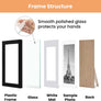 upsimples 4x6 Picture Frame, Display Pictures 3.5x5 with Mat or 4x6 Without Mat, Wall Hanging Photo Frame, Black, 1 Pack