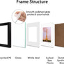 upsimples 6x6 Picture Frame Set of 3, Display Pictures 4x4 with Mat or 6x6 Without Mat, Multi Photo Frames Collage for Wall, Black