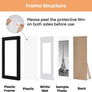 upsimples 9x12 Picture Frame, Display Pictures 6x8 with Mat or 9x12 Without Mat, Wall Hanging Photo Frame, Black, 1 Pack
