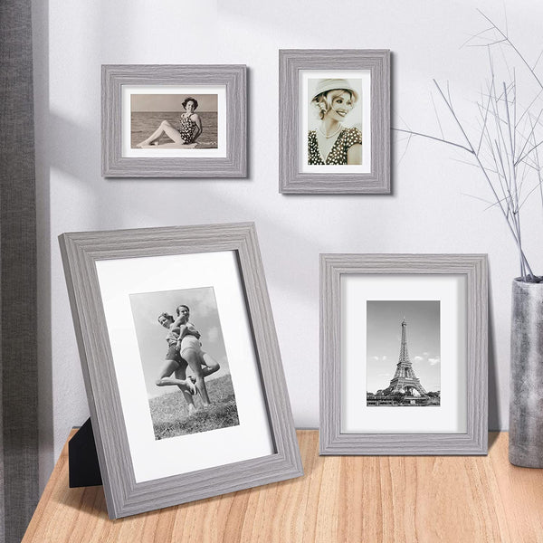 upsimples 4x6 Picture Frame Distressed White with Real Glass, Display –  Upsimples Direct