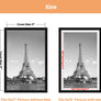 upsimples 11x17 Picture Frame, Display Pictures 9x15 with Mat or 11x17 Without Mat, Wall Hanging Photo Frame, Black, 1 Pack