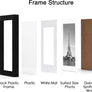 upsimples 8x10 Picture Frame Set of 1,Display Pictures 5x7 with Mat or 8x10 Without Mat,Wall Gallery Photo Frames,Black