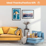 upsimples 8x8 Picture Frame, Display Pictures 4x4 with Mat or 8x8 Without Mat, Wall Hanging Photo Frame, Black, 1 Pack