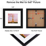 upsimples 6x6 Picture Frame Set of 3, Display Pictures 4x4 with Mat or 6x6 Without Mat, Multi Photo Frames Collage for Wall, Black