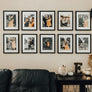 upsimples 8x10 Picture Frame Set of 1,Display Pictures 5x7 with Mat or 8x10 Without Mat,Wall Gallery Photo Frames,Black