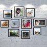 upsimples 12x16 Picture Frame, Display Pictures 8.5x11 with Mat or 12x16 Without Mat, Wall Hanging Photo Frame, Black, 1 Pack