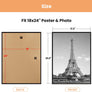 upsimples 18x24 Frame Black 3 Pack, Poster Frames 18 x 24 for Horizontal or Vertical Wall Mounting, Scratch-Proof Wall Gallery Photo Frames