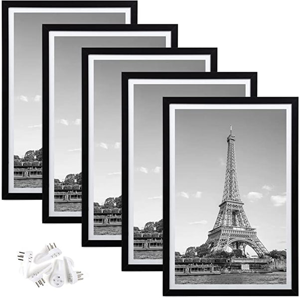 18 Opening Photo Collage Wall Hanging Picture Frame - Black