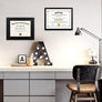 upsimples 11x14 Diploma Frame Certificate Degree Document Frame with High Definition Glass, 2 Pack Diploma Frames 8.5 x 11 with mat for Wall and Tabletop, Black Double Mat