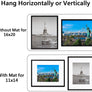 ENJOYBASICS 16x20 Picture Frame Black Poster Frame,Display Pictures 11x14 with Mat or 16x20 Without Mat,Wall Gallery Photo Frames,2 Pack