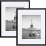 ENJOYBASICS 16x20 Picture Frame Black Poster Frame,Display Pictures 11x14 with Mat or 16x20 Without Mat,Wall Gallery Photo Frames,2 Pack