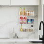 upsimples Clear Acrylic Shelves for Wall Storage, 15" Acrylic Floating Shelves Wall Mounted, Kids Bookshelf, Display Ledge Wall Shelves for Bedroom, Living Room, Bathroom, Kitchen, Set of 2
