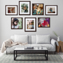 upsimples 8.5x11 Picture Frame Certificate Document Frame with High Definition Glass, 5 Pack Photo Frames for Wall and Table, Brown