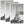 upsimples 12x18 Picture Frame White 3 Pack, Scratch-Proof Poster Frames 12 x 18 for Photo Gallery - Slide-In Strips, Horizontal or Vertical Wall Mounting