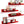 upsimples Clear Red Acrylic Shelves for Wall Storage, 15" Acrylic Floating Shelves Wall Mounted, Kids Bookshelf, Display Ledge Wall Shelves for Bedroom, Living Room, Bathroom, Set of 4