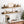 upsimples Floating Shelves for Wall, Wall Shelves for Decor Storage Set of 6, Wall Mounted Wood Shelf for Bedroom, Living Room, Bathroom, Kitchen, 35.5 inch Long Picture Ledge Shelf, Brown