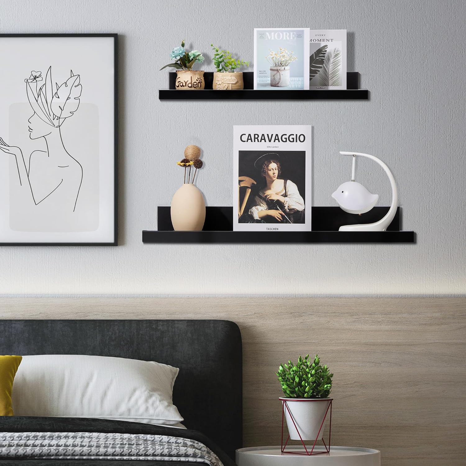 picture ledge idea layering technique