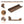 Floating Shelves, Upsimples Home Wood Shelf Wall Mounted, Set of 5, Brown