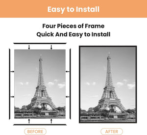 Upsimples 12x16 Frame Black 3 Pack, Picture Frames 12 x 16 for Horizontal or Vertical Wall Mounting, Scratch-Proof Wall Gallery Photo Frame