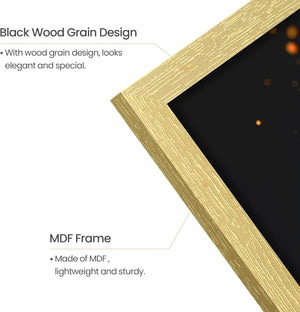 upsimples 11x17 Picture Frame, Wall Gallery Photo Frames with Engineered Wood, Gold 1 Pack