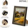 upsimples 8x10 Picture Frame with Real Glass, 2 Pack Ornate Vintage Picture Frames for Wall or Tabletop Display, Gold and Black 8 x 10 Photo Frame for Wall Décor