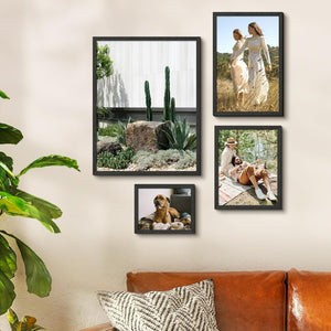 upsimples 18x24 Poster Frame, Wall Gallery Picture Frames with Engineered Wood, Black 1 Pack