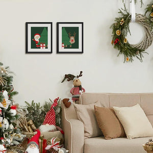 upsimples 10x12 Picture Frame Set of 5, Display Pictures 7.5x9.5 with Mat or 10x12 Without Mat, Wall Gallery Poster Frames, Black